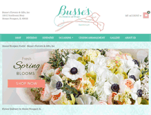 Tablet Screenshot of bussesflowers.com